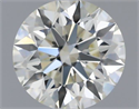 Natural Diamond 0.51 Carats, Round with Excellent Cut, I Color, VS1 Clarity and Certified by IGI