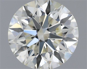 Picture of Natural Diamond 0.51 Carats, Round with Excellent Cut, I Color, VS1 Clarity and Certified by IGI