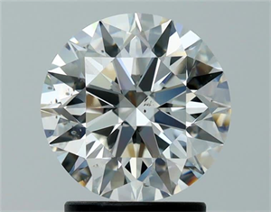 Picture of Natural Diamond 2.01 Carats, Round with Excellent Cut, I Color, SI1 Clarity and Certified by GIA