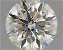 Natural Diamond 0.56 Carats, Round with Excellent Cut, J Color, VVS1 Clarity and Certified by IGI