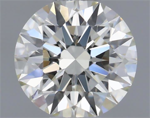 Picture of Natural Diamond 0.51 Carats, Round with Excellent Cut, I Color, VS2 Clarity and Certified by IGI