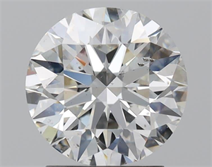 Picture of Natural Diamond 2.01 Carats, Round with Excellent Cut, H Color, SI2 Clarity and Certified by GIA