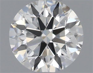 Picture of Natural Diamond 0.40 Carats, Round with Excellent Cut, H Color, IF Clarity and Certified by IGI