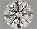 Natural Diamond 0.46 Carats, Round with Excellent Cut, I Color, IF Clarity and Certified by IGI