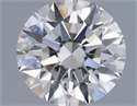 Natural Diamond 0.42 Carats, Round with Excellent Cut, H Color, VS2 Clarity and Certified by IGI