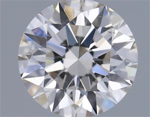 Picture of Natural Diamond 0.42 Carats, Round with Excellent Cut, H Color, VS2 Clarity and Certified by IGI