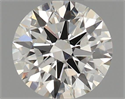 Natural Diamond 0.42 Carats, Round with Excellent Cut, H Color, VS1 Clarity and Certified by IGI