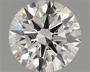 Picture of Natural Diamond 0.42 Carats, Round with Excellent Cut, H Color, VS1 Clarity and Certified by IGI