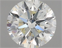 Natural Diamond 0.45 Carats, Round with Excellent Cut, J Color, VVS1 Clarity and Certified by IGI