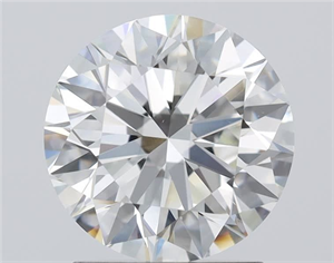 Picture of Natural Diamond 1.80 Carats, Round with Excellent Cut, I Color, VS2 Clarity and Certified by GIA