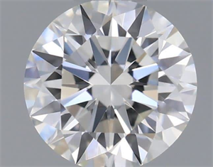 Picture of Natural Diamond 0.40 Carats, Round with Excellent Cut, H Color, VVS2 Clarity and Certified by GIA