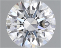 Natural Diamond 0.41 Carats, Round with Excellent Cut, F Color, SI1 Clarity and Certified by GIA