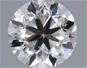 Natural Diamond 0.50 Carats, Round with Good Cut, K Color, SI1 Clarity and Certified by GIA