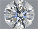 Natural Diamond 0.52 Carats, Round with Excellent Cut, K Color, VVS2 Clarity and Certified by GIA