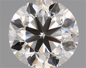 Picture of Natural Diamond 0.50 Carats, Round with Very Good Cut, I Color, VS1 Clarity and Certified by GIA