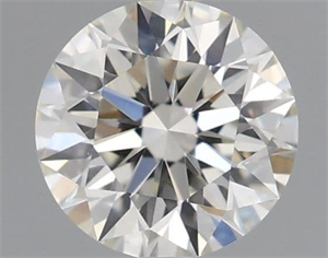 Picture of Natural Diamond 0.53 Carats, Round with Excellent Cut, J Color, VS1 Clarity and Certified by GIA