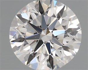 Picture of Natural Diamond 0.40 Carats, Round with Excellent Cut, F Color, VS1 Clarity and Certified by GIA