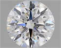 Natural Diamond 2.07 Carats, Round with Excellent Cut, D Color, IF Clarity and Certified by GIA