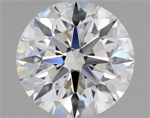 Picture of Natural Diamond 2.07 Carats, Round with Excellent Cut, D Color, IF Clarity and Certified by GIA