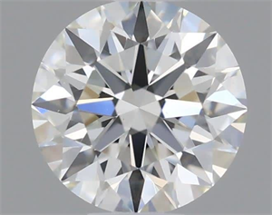 Picture of Natural Diamond 0.42 Carats, Round with Excellent Cut, H Color, VVS2 Clarity and Certified by IGI