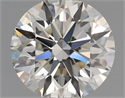 Natural Diamond 0.43 Carats, Round with Excellent Cut, J Color, VS1 Clarity and Certified by GIA