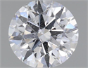 Natural Diamond 0.40 Carats, Round with Excellent Cut, D Color, I1 Clarity and Certified by GIA