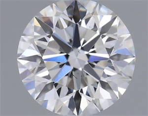 Picture of Natural Diamond 0.40 Carats, Round with Excellent Cut, D Color, VS2 Clarity and Certified by GIA