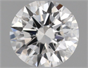 Natural Diamond 0.40 Carats, Round with Excellent Cut, F Color, VS2 Clarity and Certified by GIA