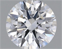 Natural Diamond 0.40 Carats, Round with Excellent Cut, F Color, VVS2 Clarity and Certified by GIA