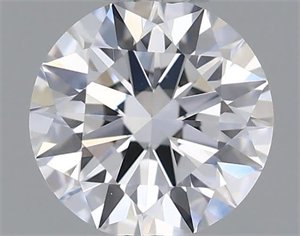 Picture of Natural Diamond 0.40 Carats, Round with Excellent Cut, F Color, VVS2 Clarity and Certified by GIA