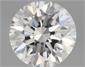 Natural Diamond 0.40 Carats, Round with Very Good Cut, H Color, SI1 Clarity and Certified by GIA