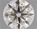 Natural Diamond 0.40 Carats, Round with Very Good Cut, J Color, IF Clarity and Certified by GIA