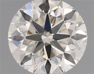 Picture of Natural Diamond 0.40 Carats, Round with Very Good Cut, J Color, IF Clarity and Certified by GIA