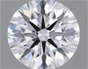 Natural Diamond 0.40 Carats, Round with Excellent Cut, H Color, VVS2 Clarity and Certified by GIA