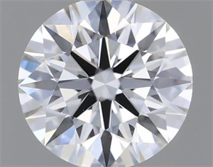 Picture of Natural Diamond 0.40 Carats, Round with Excellent Cut, H Color, VVS2 Clarity and Certified by GIA