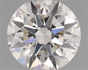 Picture of Natural Diamond 0.40 Carats, Round with Excellent Cut, I Color, IF Clarity and Certified by GIA