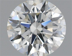 Picture of Natural Diamond 0.40 Carats, Round with Excellent Cut, K Color, VVS2 Clarity and Certified by GIA