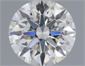 Natural Diamond 0.40 Carats, Round with Excellent Cut, J Color, VVS1 Clarity and Certified by GIA