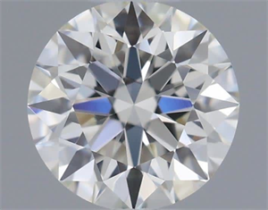 Picture of Natural Diamond 0.40 Carats, Round with Excellent Cut, J Color, VVS1 Clarity and Certified by GIA