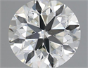 Natural Diamond 0.40 Carats, Round with Very Good Cut, J Color, VS1 Clarity and Certified by GIA