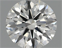 Natural Diamond 0.40 Carats, Round with Excellent Cut, J Color, VVS2 Clarity and Certified by GIA