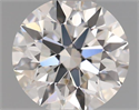 Natural Diamond 0.40 Carats, Round with Very Good Cut, J Color, VVS1 Clarity and Certified by GIA