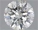 Natural Diamond 0.40 Carats, Round with Excellent Cut, J Color, VVS2 Clarity and Certified by GIA