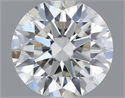 Natural Diamond 0.40 Carats, Round with Excellent Cut, J Color, VVS2 Clarity and Certified by GIA