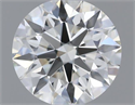 Natural Diamond 0.40 Carats, Round with Excellent Cut, J Color, VVS1 Clarity and Certified by GIA