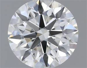 Picture of Natural Diamond 0.40 Carats, Round with Excellent Cut, J Color, VVS1 Clarity and Certified by GIA