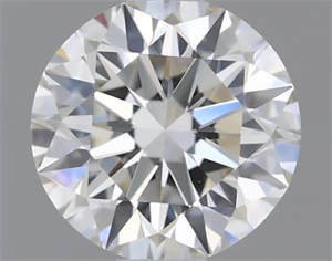 Picture of Natural Diamond 0.40 Carats, Round with Excellent Cut, K Color, VVS2 Clarity and Certified by GIA