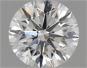 Natural Diamond 0.41 Carats, Round with Very Good Cut, F Color, SI1 Clarity and Certified by GIA