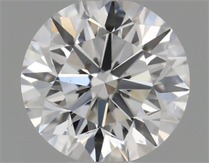 Picture of Natural Diamond 0.41 Carats, Round with Very Good Cut, F Color, SI1 Clarity and Certified by GIA