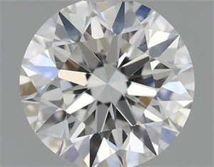 Picture of Natural Diamond 0.41 Carats, Round with Excellent Cut, F Color, VVS1 Clarity and Certified by GIA